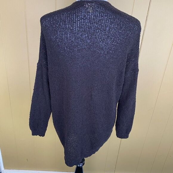 Mossimo women S open front loose knit cardigan black - Picture 7 of 9